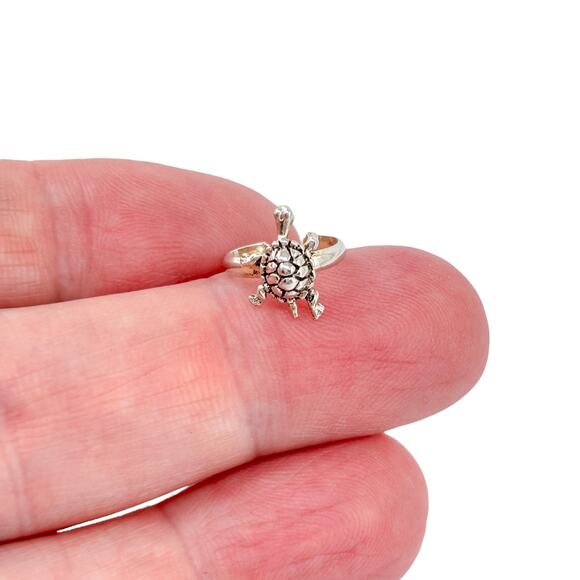 Turtle Ear Cuff | Vintage Sterling Silver 925 - Picture 1 of 9